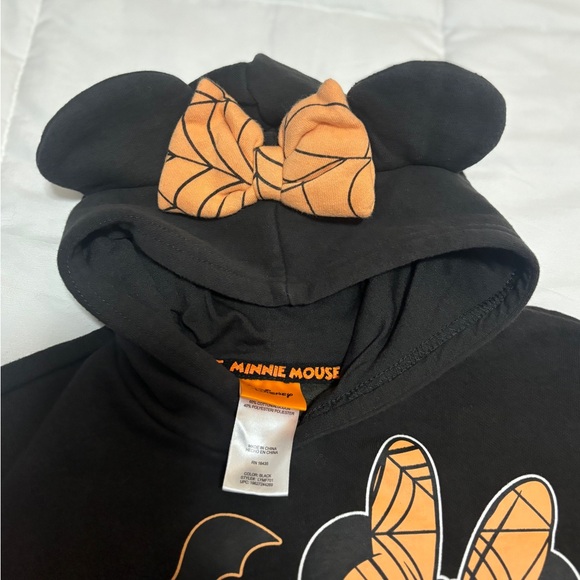 Toddler Girl Minnie Mouse Holiday Fall Halloween Pullover Hoodie Sweater size 3T - Picture 4 of 5